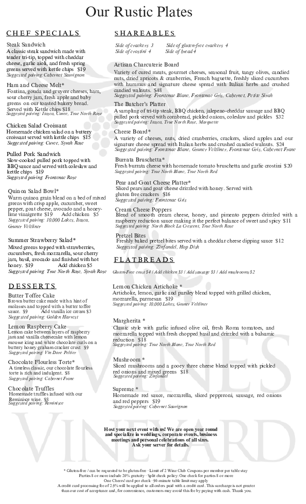 Menu Page 2