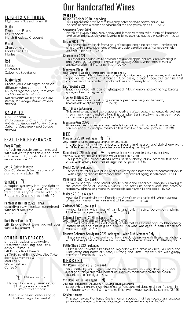 Menu Page 1