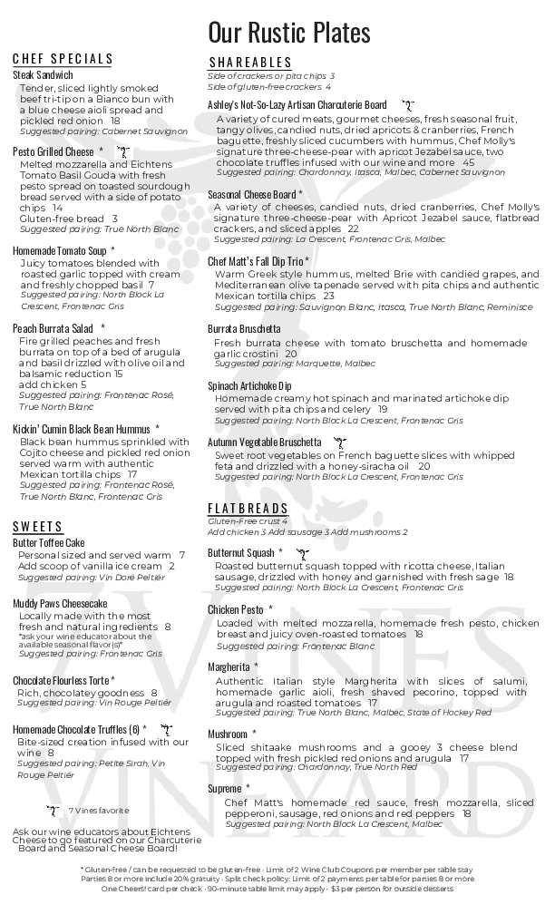 Menu Page 1