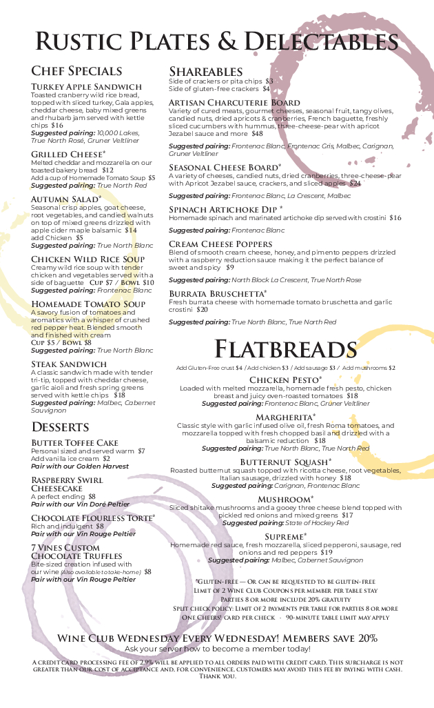 Menu Page 1