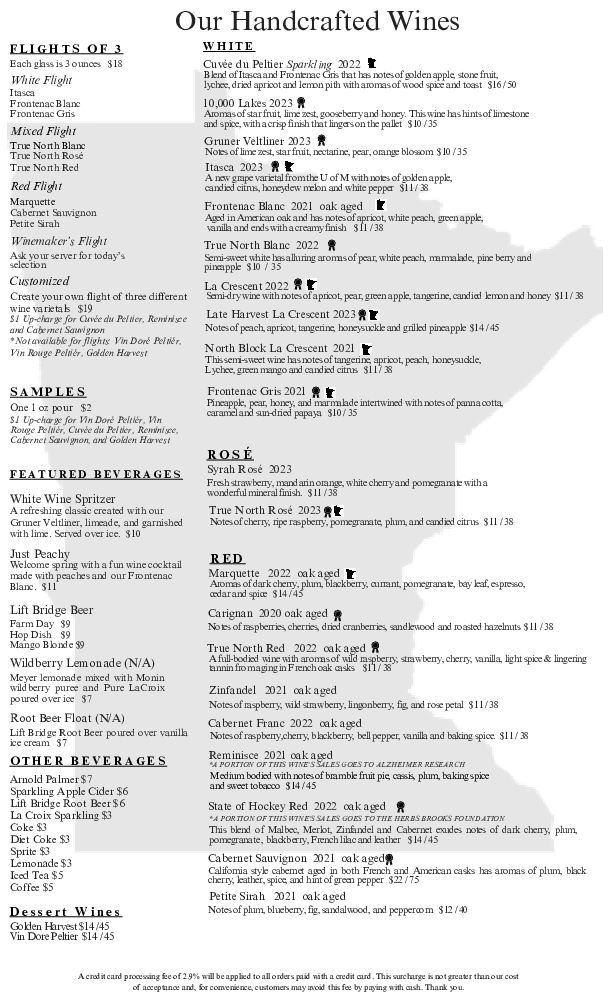 Menu Page 1