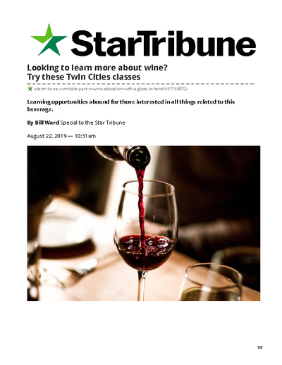 Looking to learn more about wine? Try these Twin Cities classes