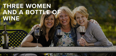 Three Women And A Bottle Of Wine