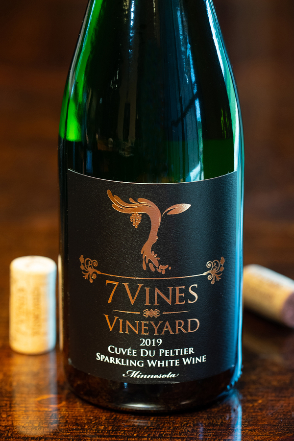 2019 Cuvée du Peltier – Brut, sparkling wine bottle shot